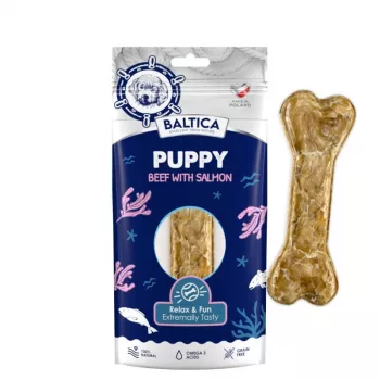 BALTICA Puppy Beef with salmon – kramtomasis žaislas šunims – 1 vnt.