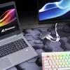 Kelių prievadų adapteris Sharkoon USB 3.0 Type C 3.2 Gen 1 pilka