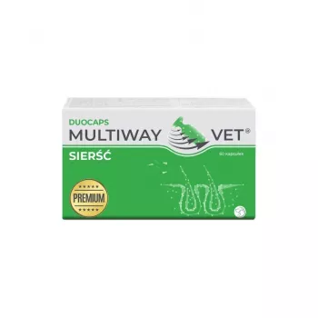 Minkštosios želatinos sukamosios kapsulės JM Sante Multiway Vet kailiui ir odai šunims ir katėms 60 vnt., 150 g