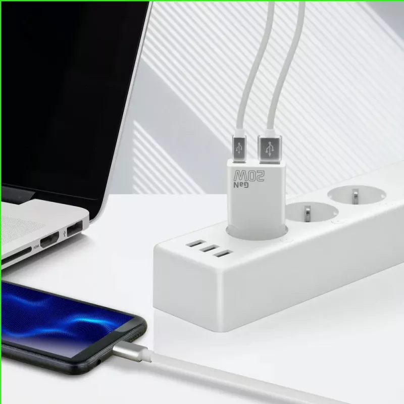 Įkroviklis SUPER SLIM QC 3.0 SC-340Q GaN