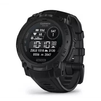 Išmanusis laikrodis GARMIN Instinct 3 45mm Solar Tactical Edition Black — 45 mm, saulės įkrovimas, GPS, širdies ritmo monitorius