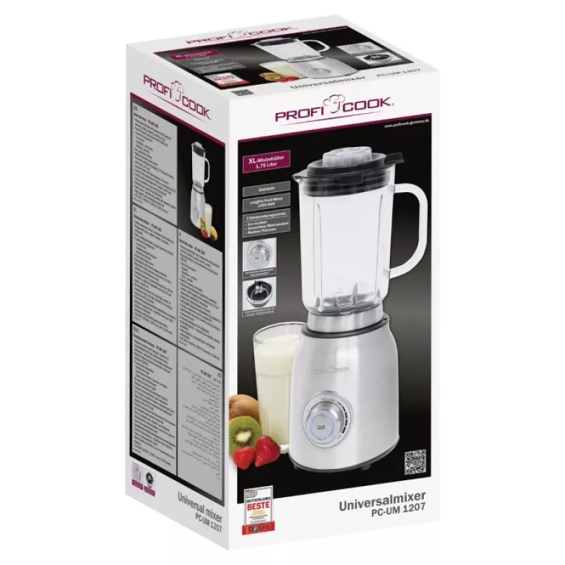 ProfiCook 501207 stalinis maišytuvas 1200 W Nerūdijantis plienas