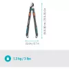 Genėjimo žirklės Gardena TeleCut Pro L Pilka/turquoise 65cm - 90cm (12041-88)