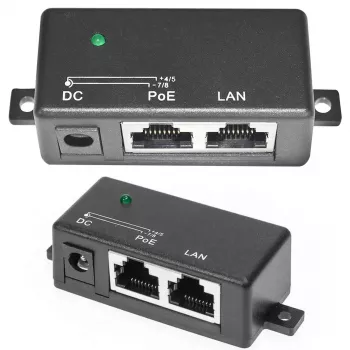 „Extralink“ vieno prievado PoE įpurškiklis 100 Mb/s RJ45