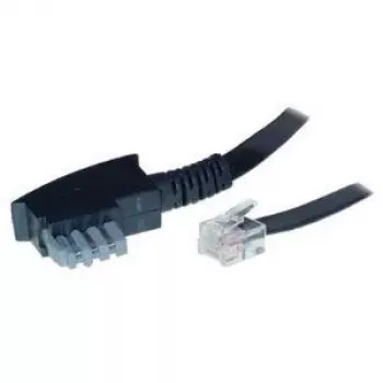 S/CONN 3 m TAE-N - RJ12 juodas permatomas ShiverPeaks