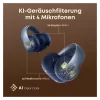 ANKER Soundcore AeroClip mėlyni atviros ausies segtukiniai ausinukai Hi-Res garsas LDAC NC IP55 KI valdomi pokalbiai