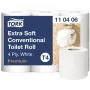 Tualetinis popierius Tork Premium Extra Soft Conventional T4 — 4 sluoksnių ritinėliai 9,7 cm x 19,1 m, pakuotė po 6 vnt.