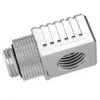 Barrow 90° adapteris G1/4 IG į G1/4 IG, modelis FBFTWT90-V2 S, sidabrinis, sukamasis jungtis skysčio aušinimui