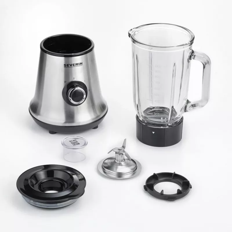 Stalinis blenderis Severin SM 3734 juodas - nerūdijantis plienas 1 l 500 W maišytuvas