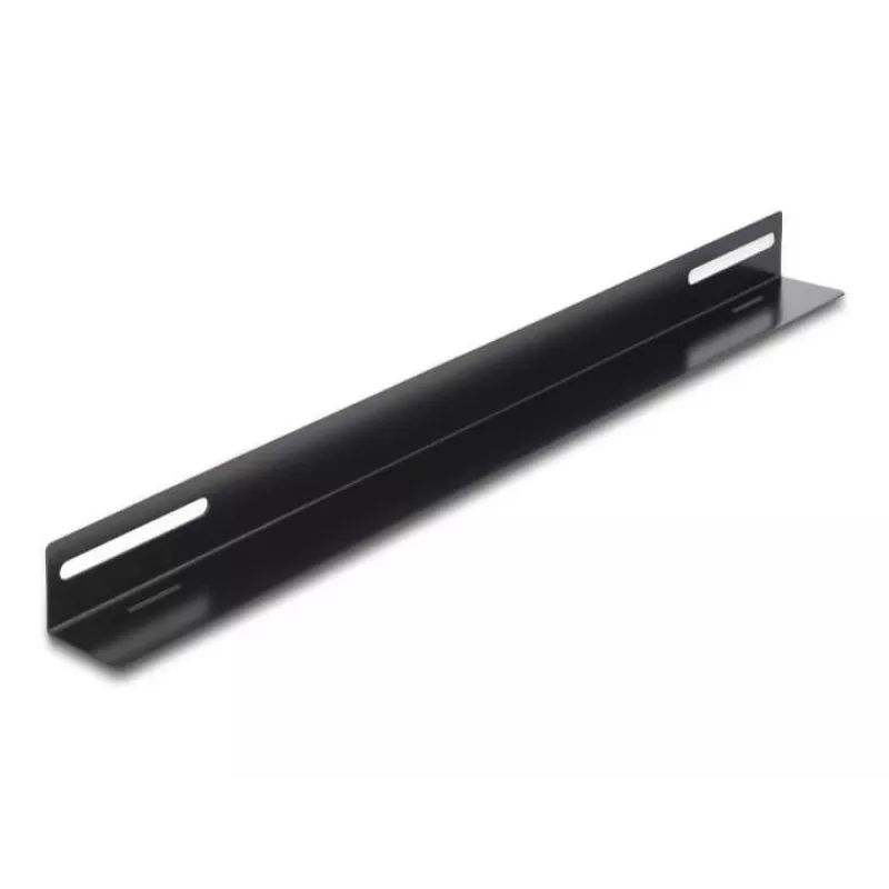 Montavimo kronšteinai DeLOCK 19 colių 450x40 mm 2 vnt. Juodi Metaliniai