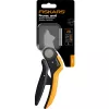 Genėjimo žirklės Fiskars Plus PowerLever Anvil juodos oranžinės
