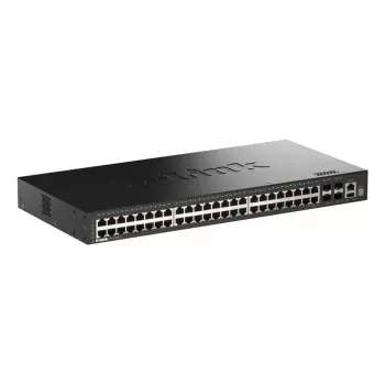 D-Link 52 prievadų „Gigabit“ krovinių valdomas jungiklis su 4 x 10G SFP+ prievadais