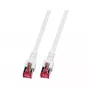 EFB-Elektronik RJ45 Patch laidas Cat.6 S/FTP LSZH Baltas 1m