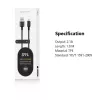 USB-A į Lightning laidas Orsen S9L 1 m 2.1A – juodas