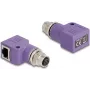 DeLOCK 60680 lyties keitiklis M12 RJ45 violetinis