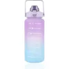 Extralink Motyvacinis Butelis, Vandens Butelis, 2000ml, Violetinė-Mėlyna, BUT-992