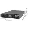 Qoltec 52285 nepertraukiamo maitinimo šaltinis (UPS) Dvigubos konversijos (Online) 1 kVA 1000 W 2 AC išėjimai