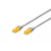 DIGITUS CAT 6A U-UTP pataisos laidas, Cu LSZH, AWG 26/7, ilgis 0,5 m, spalva pilka (DK-1613-A-005)