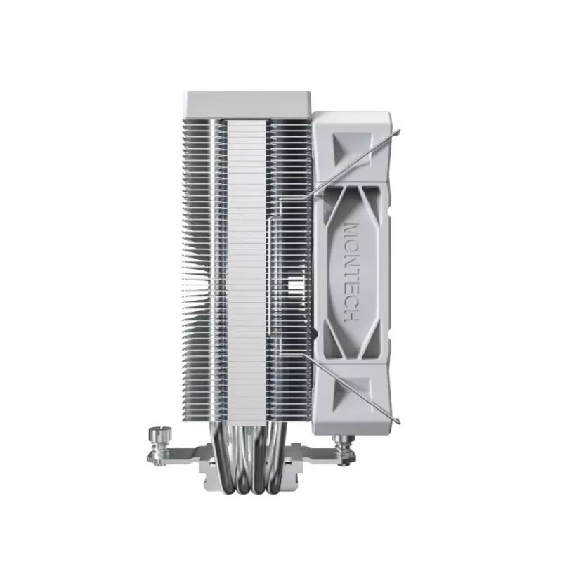 CPU oro aušintuvas Montech NX400, 120 mm ventiliatoriai, baltas, 156×74×120 mm, TDP 270 W
