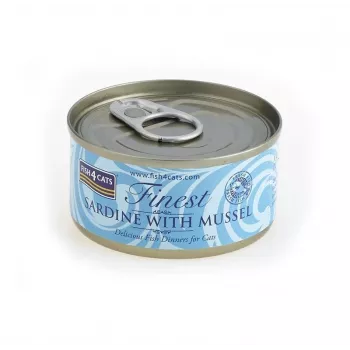 FISH4CATS Sardinės su midijomis – šlapias ėdalas katėms – 70g