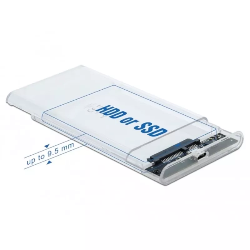 Dėklas HDD/SSD DeLOCK 42617