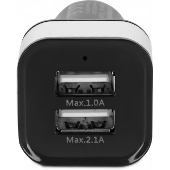 Automobilinis USB įkroviklis TECHNISAT CARCHARGER DUAL USB CE, dviguba USB jungtis