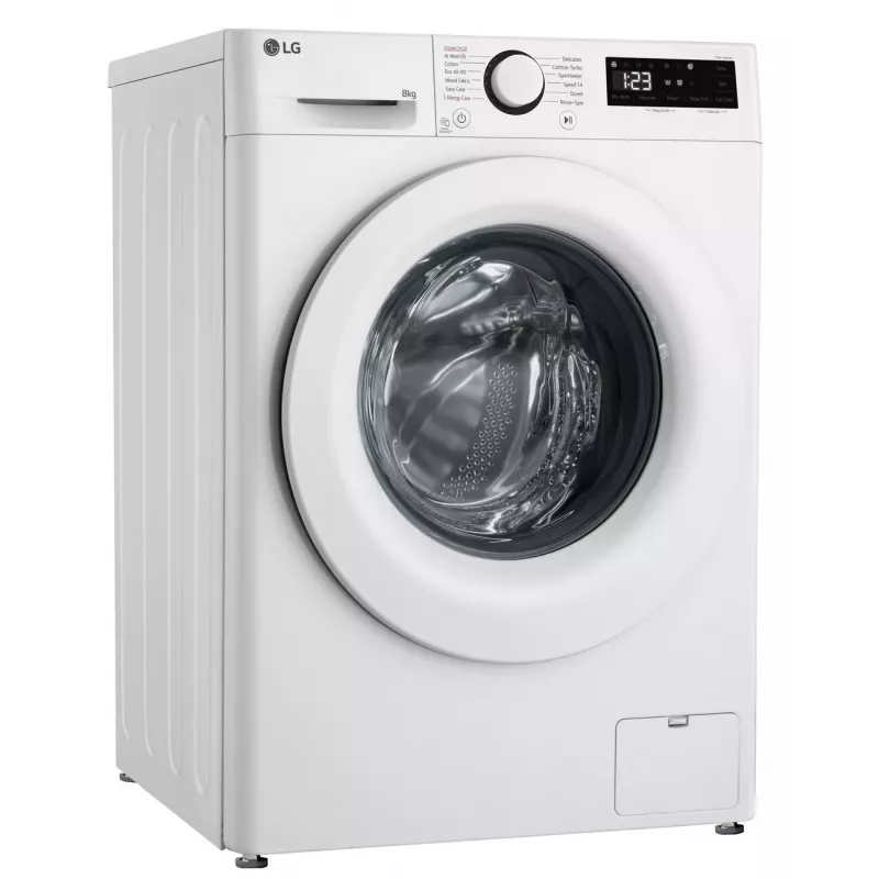 LG F2WR508SWW Skalbimo mašina | Priekinis pakrovimas | 8 kg | 1200 aps./min | Garo funkcija | LED ekranas | A-10% energijos klasė