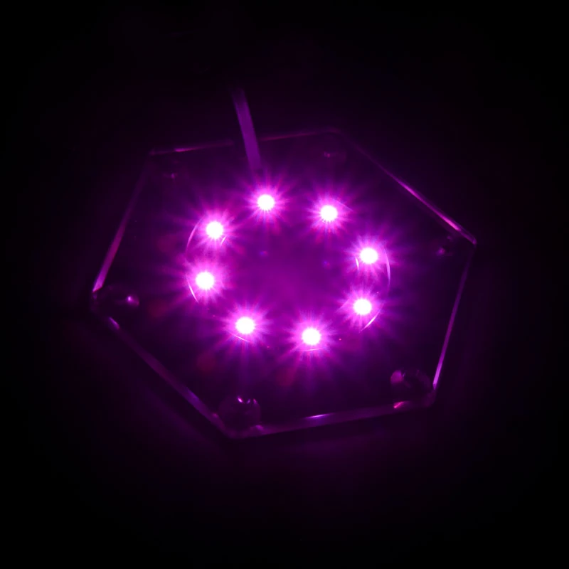 Montavimo rinkinys BitsPower Hexagon BP-WTHU-RGB – permatomas akrilas, 91,4×80×6,5 mm