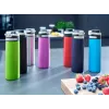 Kelioninis puodelis Leifheit 03275 600 ml nerūdijantis plienas, dvigubos sienelės, nesandarus, atverčiamas dangtelis, rankena, juoda/mėlyna