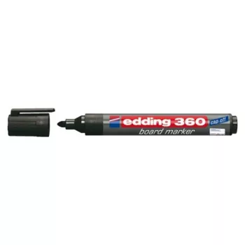 Markeris Edding e-360 juodas 1 vnt. Rašymo spalva juoda