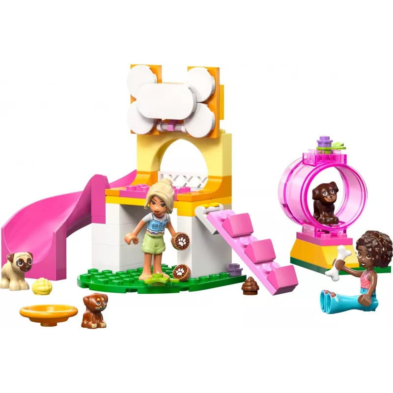 LEGO Friends Šuniukų žaidimų aikštelė 42665, 66 dalių, 2 minifigūrėlės, amžius 4+