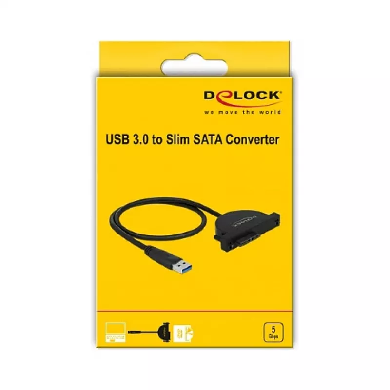 DeLOCK 64048 sąsajos plokštė USB Type-A į Slim SATA