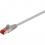 Wentronic Goobay CAT 6 jungiamasis kabelis, S/FTP (PiMF), pilkas, 10 m - LSZH halogeninis, varis (50891)