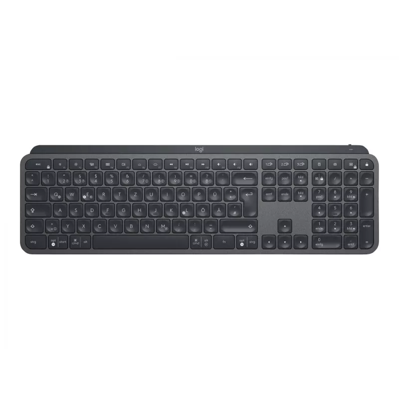 Klaviatūra Logitech MX Keys Advanced Wireless Illuminated (QWERTZ, grafito)