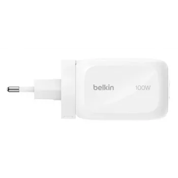 Sieninis įkroviklis Belkin BOOSTCHARGE 100W 2C1A WCH016HQWH su keičiamu kištuku