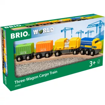 BRIO trijų vagonų krovininis traukinukas