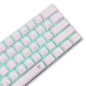 Laidinė mechaninė klaviatūra White Shark Shinobi-2 (GK-004211) — US išdėstymas, Red jungikliai, balta