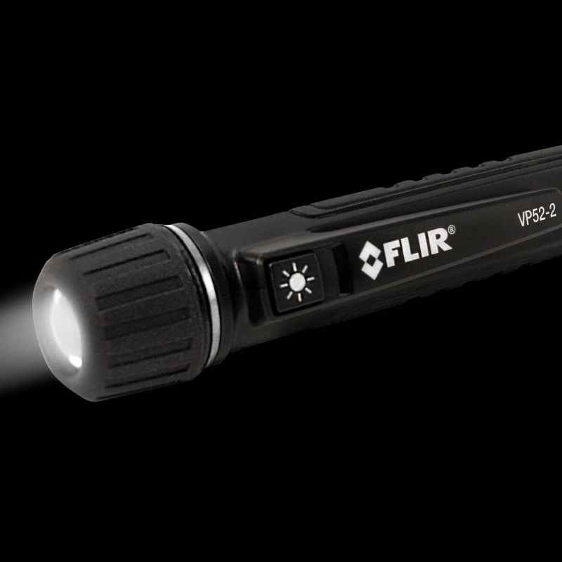 FLIR VP52-2 bekontaktis įtampos indikatorius CAT IV 1000 V LED, vibracija, garsinis, Pocket Black