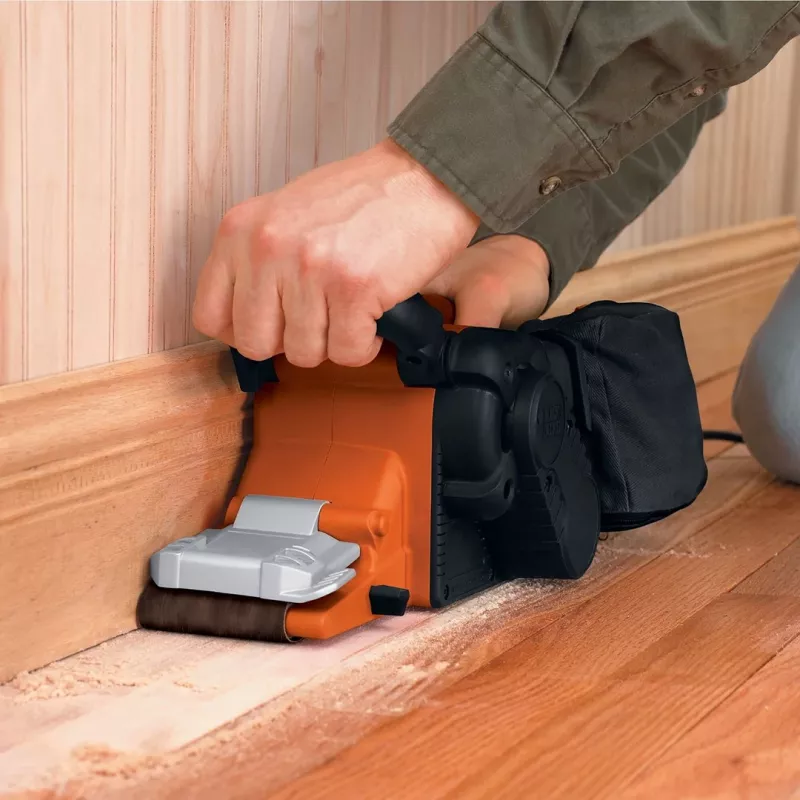 Juostinis šlifuoklis Black & Decker KA88, 3,80 kg, oranžinis