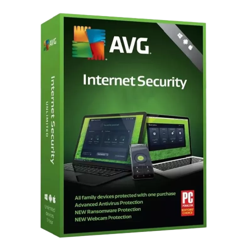 AVG Internet Security | 10 kompiuterių | 1 metai (tik Windows)