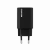 Sieninis įkroviklis CANYON OnCharge 30CL 30W PD 1 prievadas EU kištukas Juodas