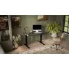 Reguliuojamo aukščio elektrinis stalas MOON tiesus 1210×670 mm juoda/antracitas