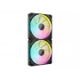 CORSAIR iCUE LINK LX140 RGB PWM korpuso ventiliatorius, 140 mm, ARGB, (2 vnt.), juodas
