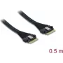 DELOCK PCIe 4.0 plonas SAS kabelis SFF-8654 8i (0,5 m) modelis 82303