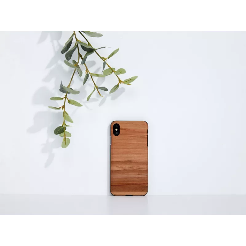 Apsauginis dėklas man and wood iPhone XS Max — kapučino juoda