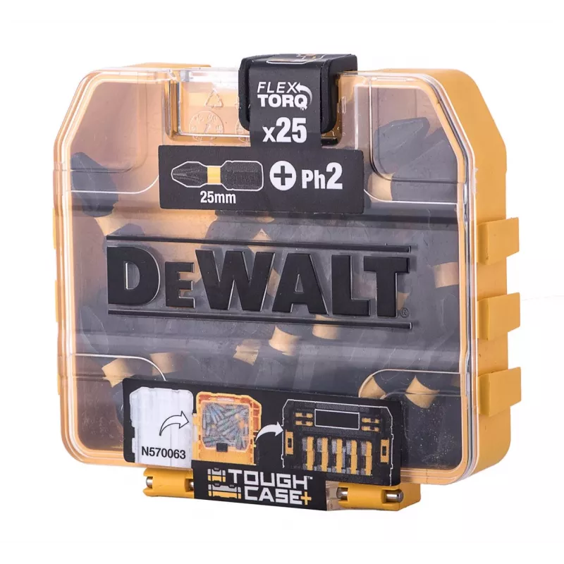 Antgaliai varžtams 2x25/25vnt. DT70555T DEWALT