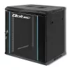 19 colių stelažo spinta QOLTEC 54464 12U 600x635x450 mm juoda