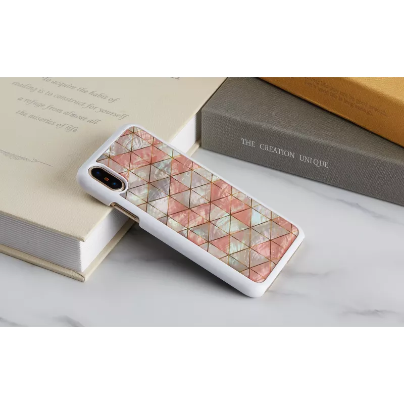 Apsauginis dėklas iKins iPhone XS / XS Max deimantinis baltas