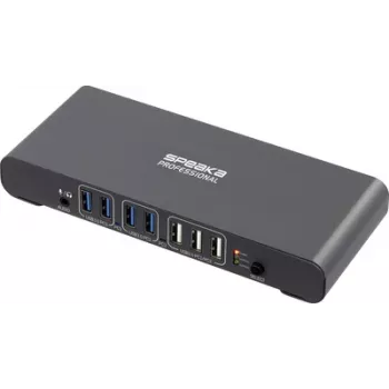 SpeaKa Professional SP-KVM-2P4K KVM jungiklis pilka (matinė) (SP-13773904)