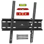 Sieninis TV laikiklis MACLEAN MC-748A VESA 100x100–400x400 mm Pakreipiamas Juodas Krovinys iki 45 kg